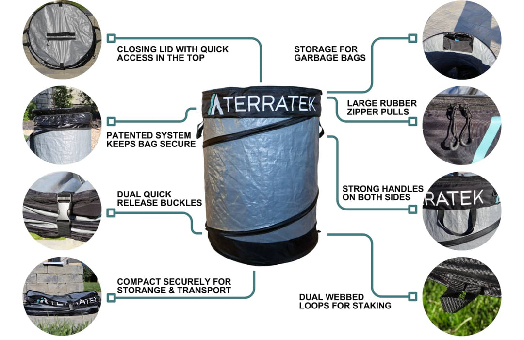 Premium Collapsible Camping Garbage Bin | TerraTek Innovative Outdoors ...